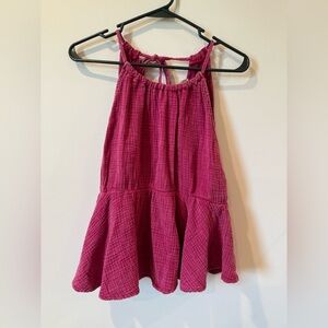 Peach Love California Pink Camisole with Ruched Bodice